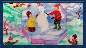 Children in the snow - Image 3