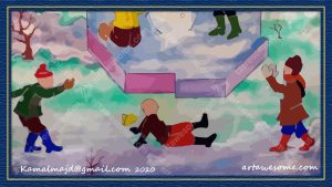 Children in the snow - Image 6
